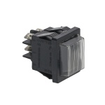 Black Bipolar Push-Button 16A 250V 